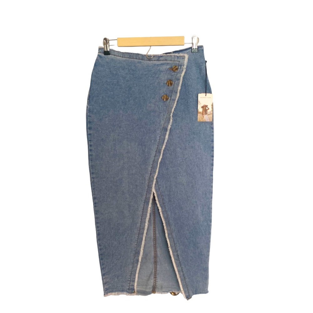 Sincerely Jules Asymmetrical Denim skirt NWT size 9